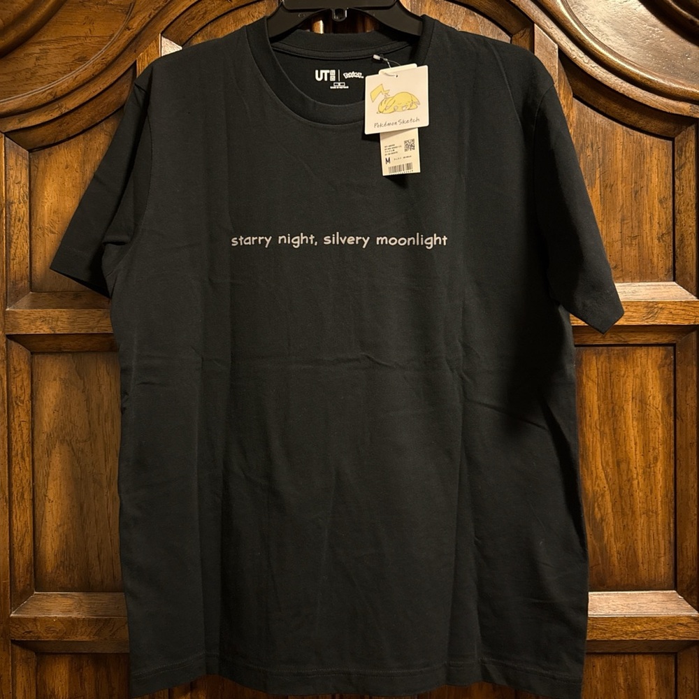 UNIQLO Pokémon Japan T-shirts Limited Edition Black TEE Size Medium NWT
